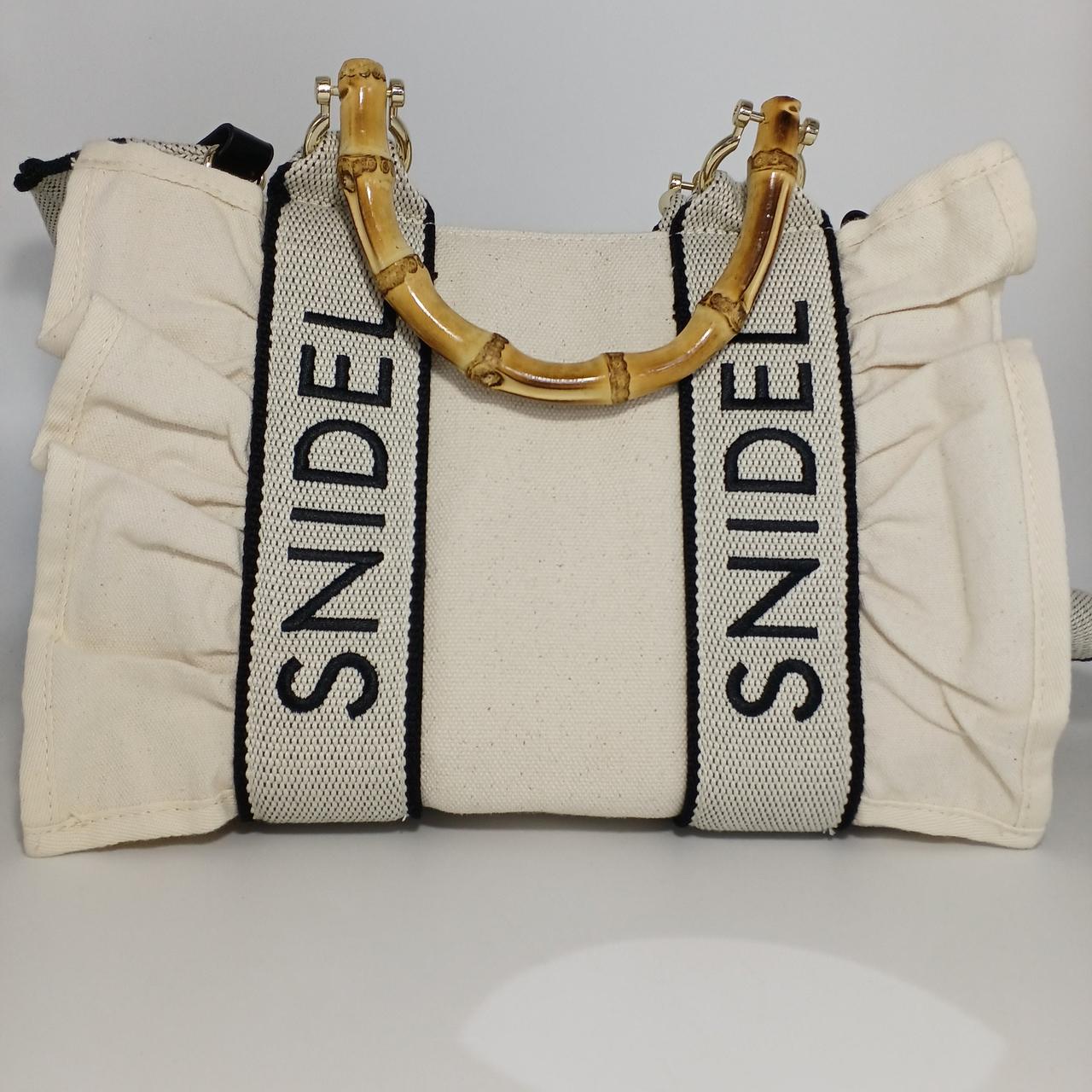 スナイデル バンブーカゴバック SNIDEL バンブーロゴバック かごバッグ/ストローバッグ