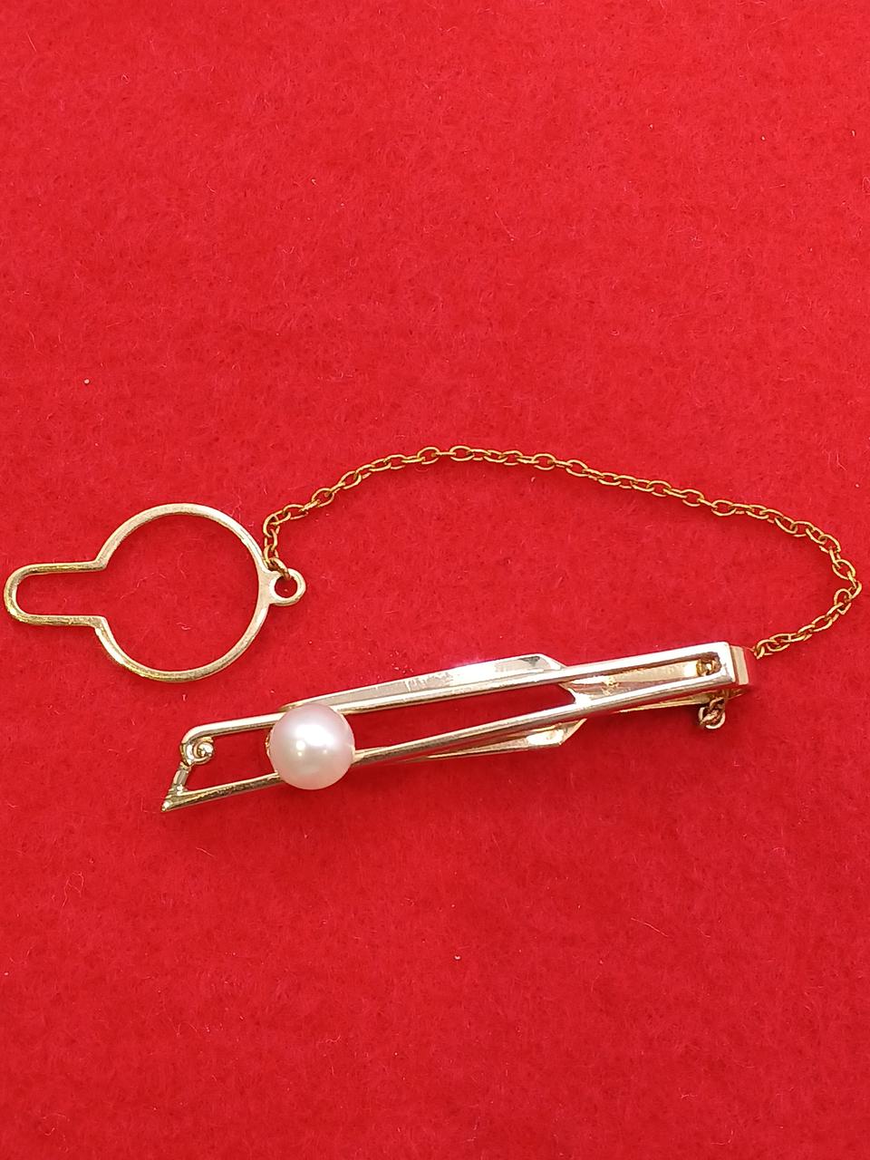 K14|白玉付きネクタイピン|【ハードオフ公式通販】オフモール