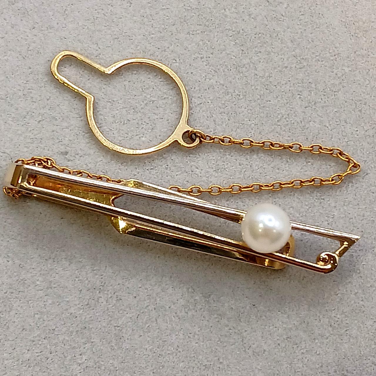 K14|白玉付きネクタイピン|【ハードオフ公式通販】オフモール