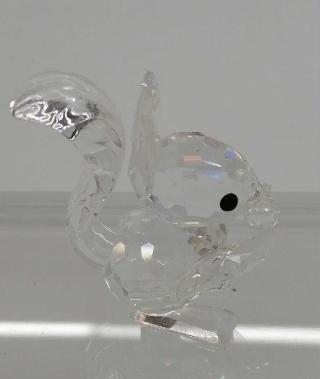 【美品】Swarovski クリスタル　リス SWAROVSKI スワロフスキー クリスタル フィギュア Idyllia リス