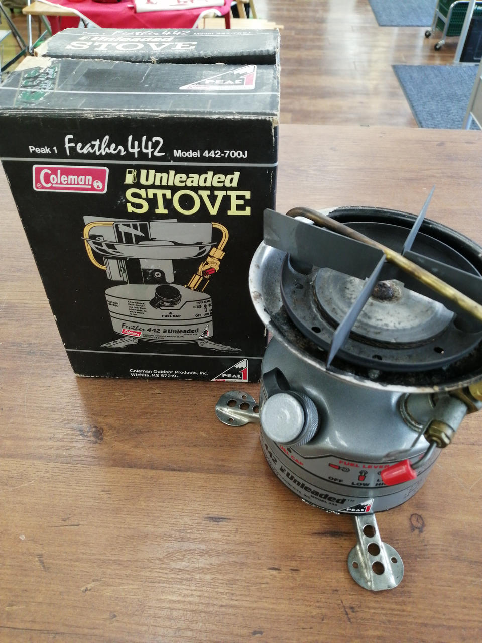 Feather 442 Unleaded シングルバーナー 日本未発売モデル!!Coleman(コールマン)のフェザー442ストーブが