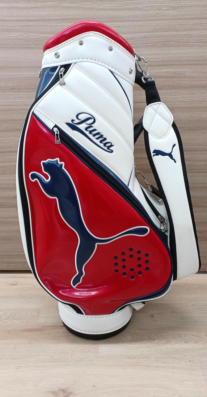 美品PUMAのスリムキャディバッグ(赤・8.5インチ） PUMA プーマ ゴルフ キャディバッグ｜Yahoo!フリマ（旧PayPay