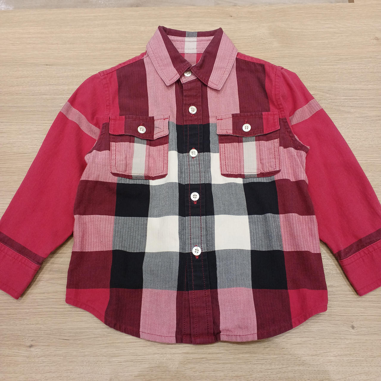 BURBERRY 半袖ワンピース バーバリーチェックワンピース 6Y 116cm Burberry子供服 子供服 チェックワンピース BURBERRY 半袖 6Y