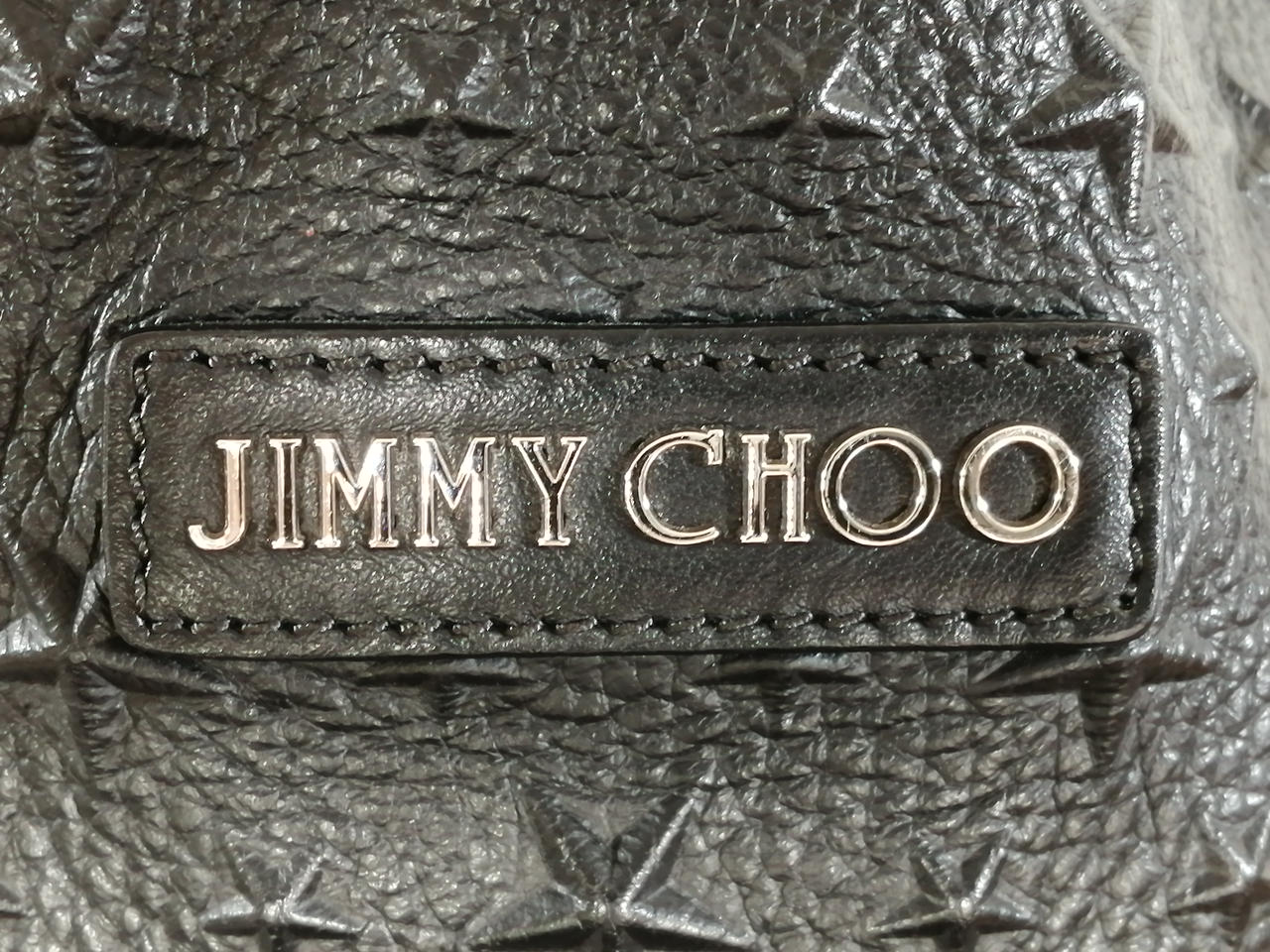 【JIMMY CHOO】SARA/M シルバー エンボス レザー トートバッグ JIMMY CHOO|JIMMY CHOO SARA エンボスレザートートバッグ