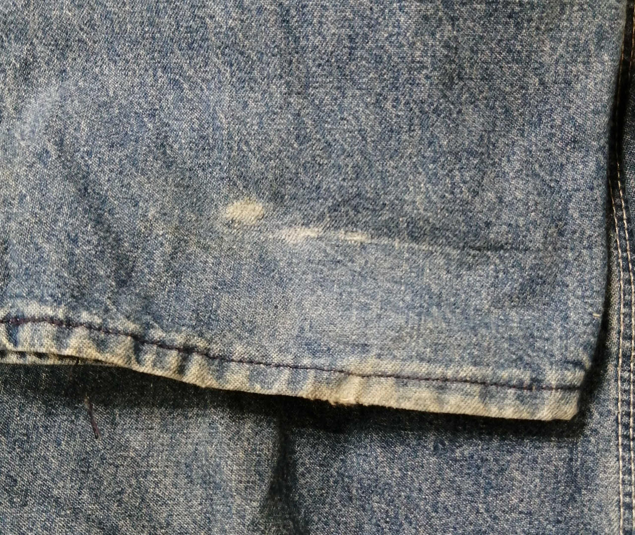 生地が薄くなっています。