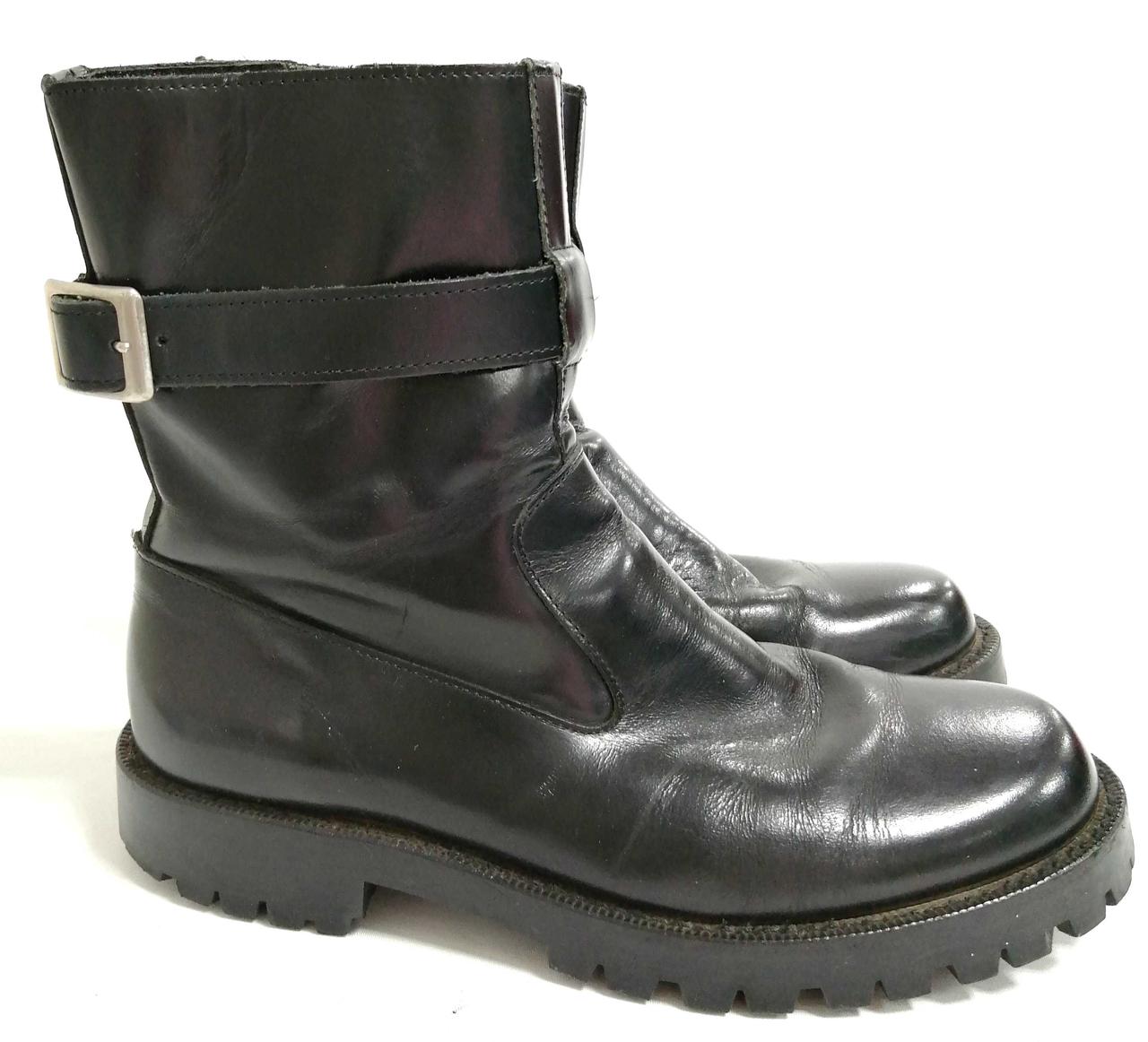 トリコ　コムデギャルソン シルバー ストラップ付き エンジニアブーツ トリココムデギャルソン(TRICOT COMME DES GARCONS)|ベルトブーツ