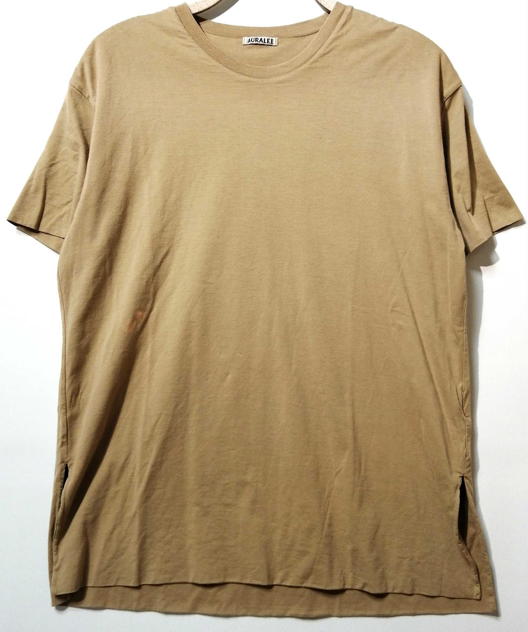 関税込 国内発送 [AURALEE] 光沢 プリーツ コットン Tシャツ AURALEE|コットンTシャツ|HARDOFFオフモール（オフモ