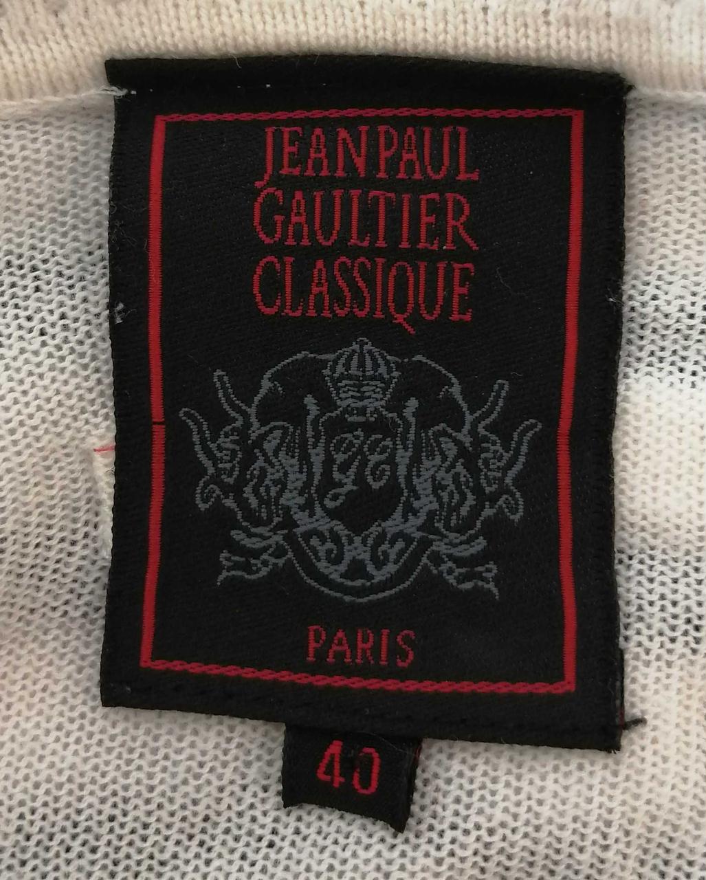 Jean Paul GAULTIER シースルーカットソー　ボーダー　黒 Jean Paul GAULTIER シースルーカットソーボーダー黒BACK
