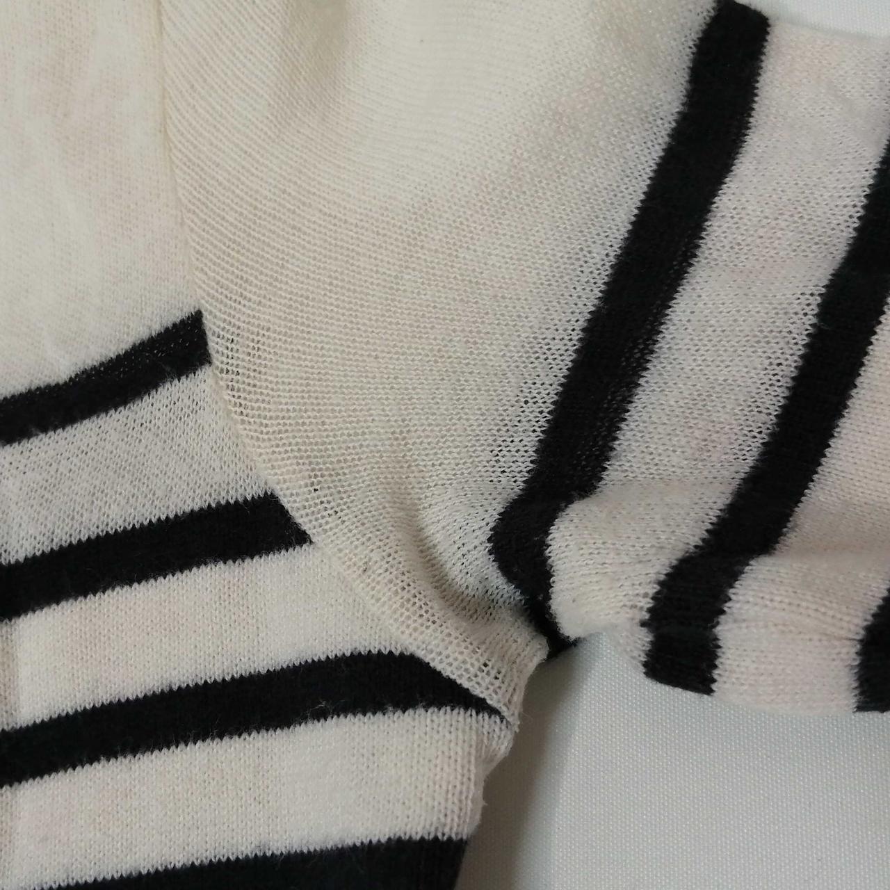 Jean Paul GAULTIER シースルーカットソー　ボーダー　黒 Jean Paul Gaultier // Black & White Polka Dot Mesh Top – VSP