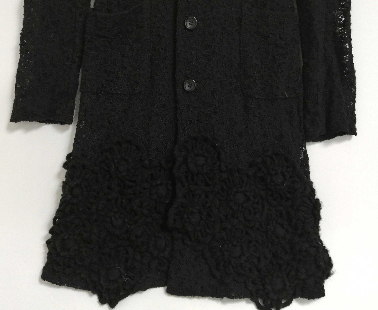 【未使用】COMME des GARCONS レースロングジャケット コムデギャルソン(COMME DES GARCONS)|総レースロングジャケット