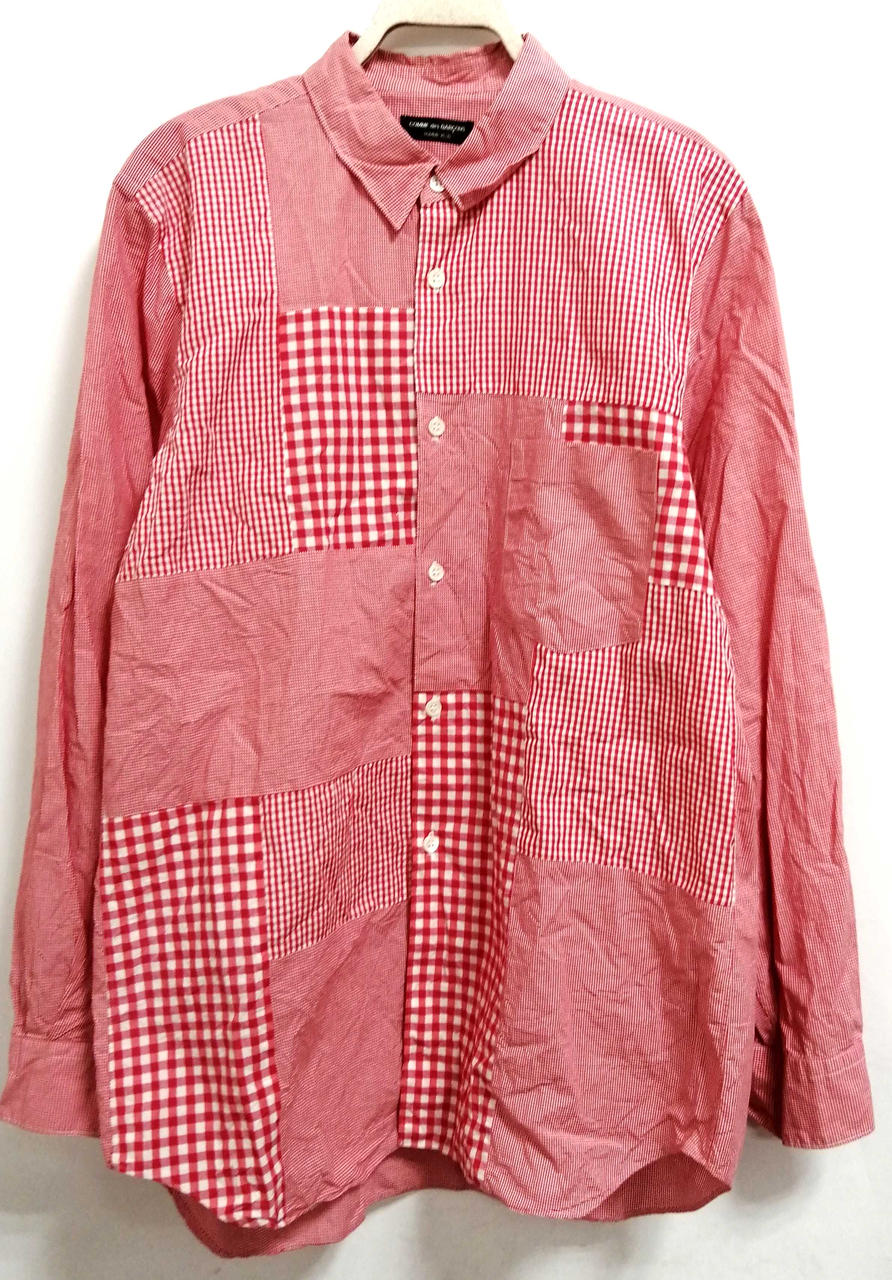 COMME DES GARCONS HOMME PLUS|チェックパッチワークシャツ|【ハード