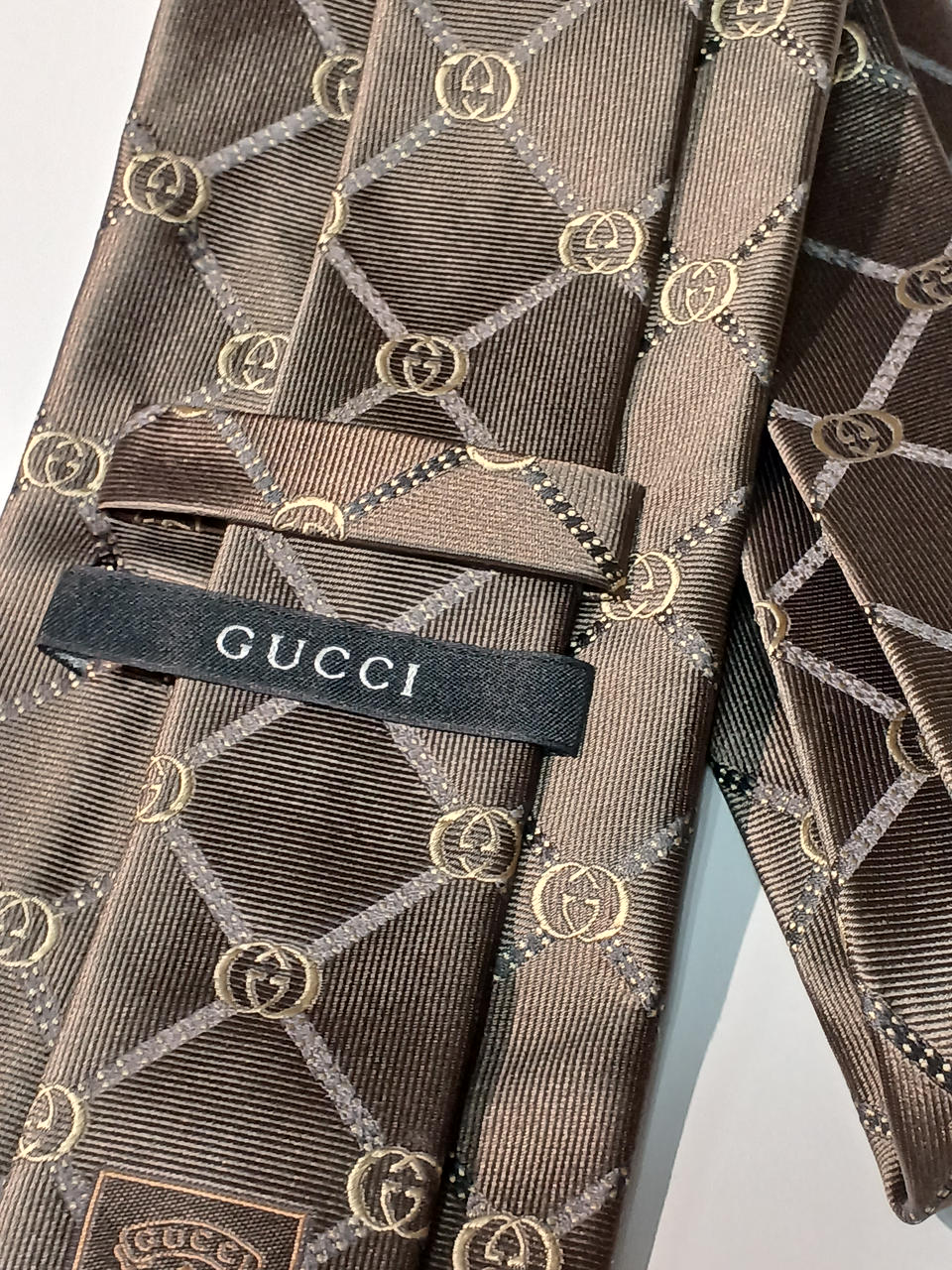 ✨極美品✨GUCCI☆変形不規則デザインのGG柄☆ブラック　シルバー☆ネクタイ☆ 楽天市場】グッチ ネクタイ GUCCI シンボルズ 571819 4E002 1000