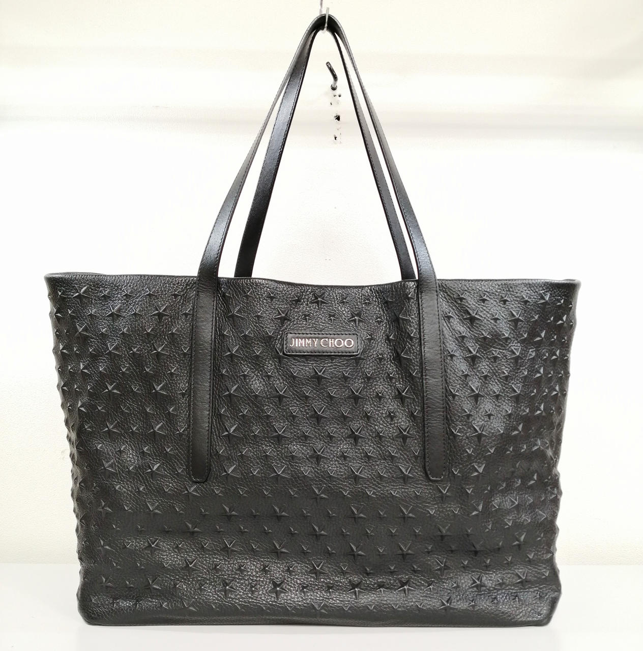 新品 JIMMY CHOO ジミーチュウ エンボス トートバッグ SARA/S ジミーチュウ JIMMY CHOO サラ/Sエンボスドスター トートバッグ
