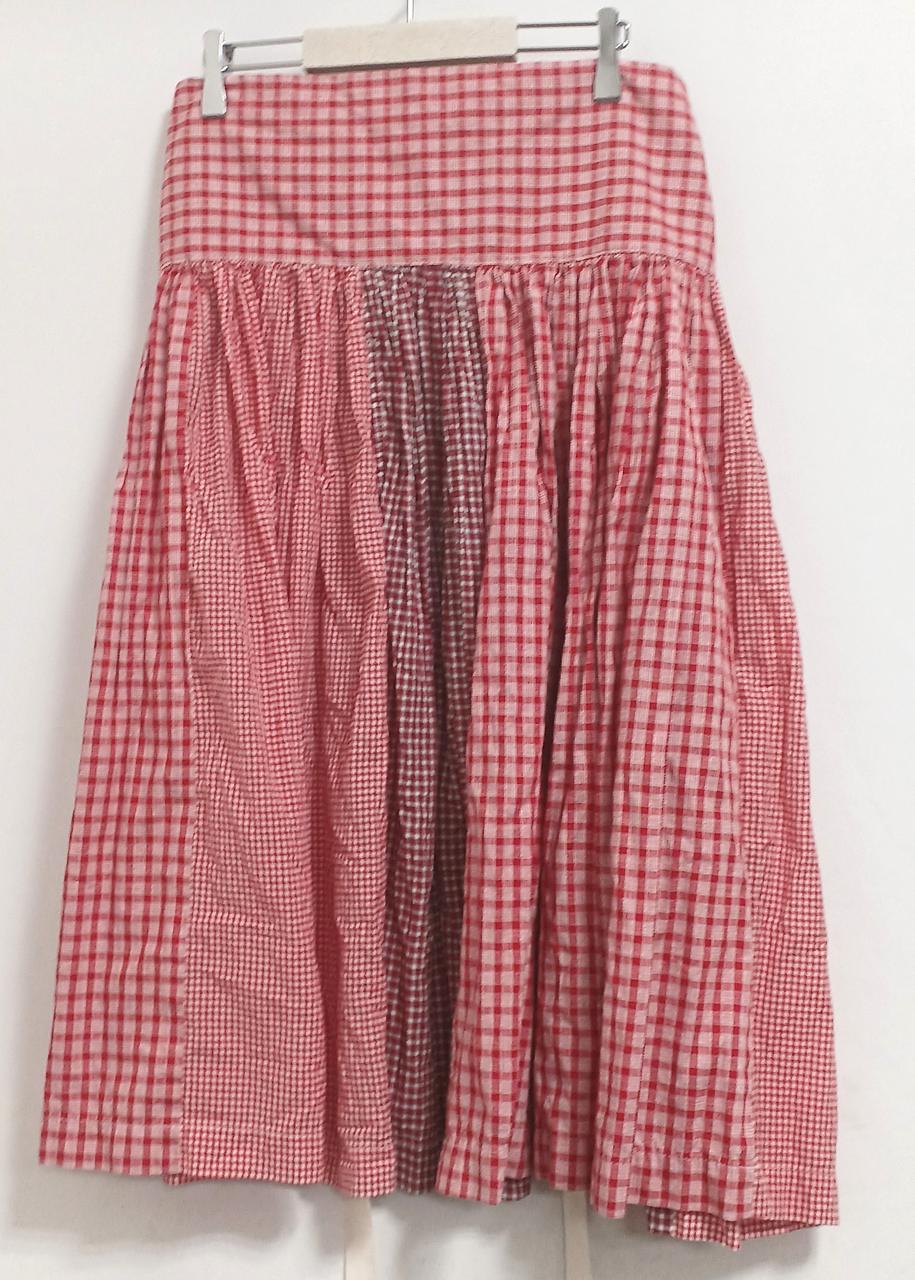 tricot COMME des GARCONS ギンガムチェックスカート トリココムデギャルソンtricot COMME des GARCONS変形ギンガム