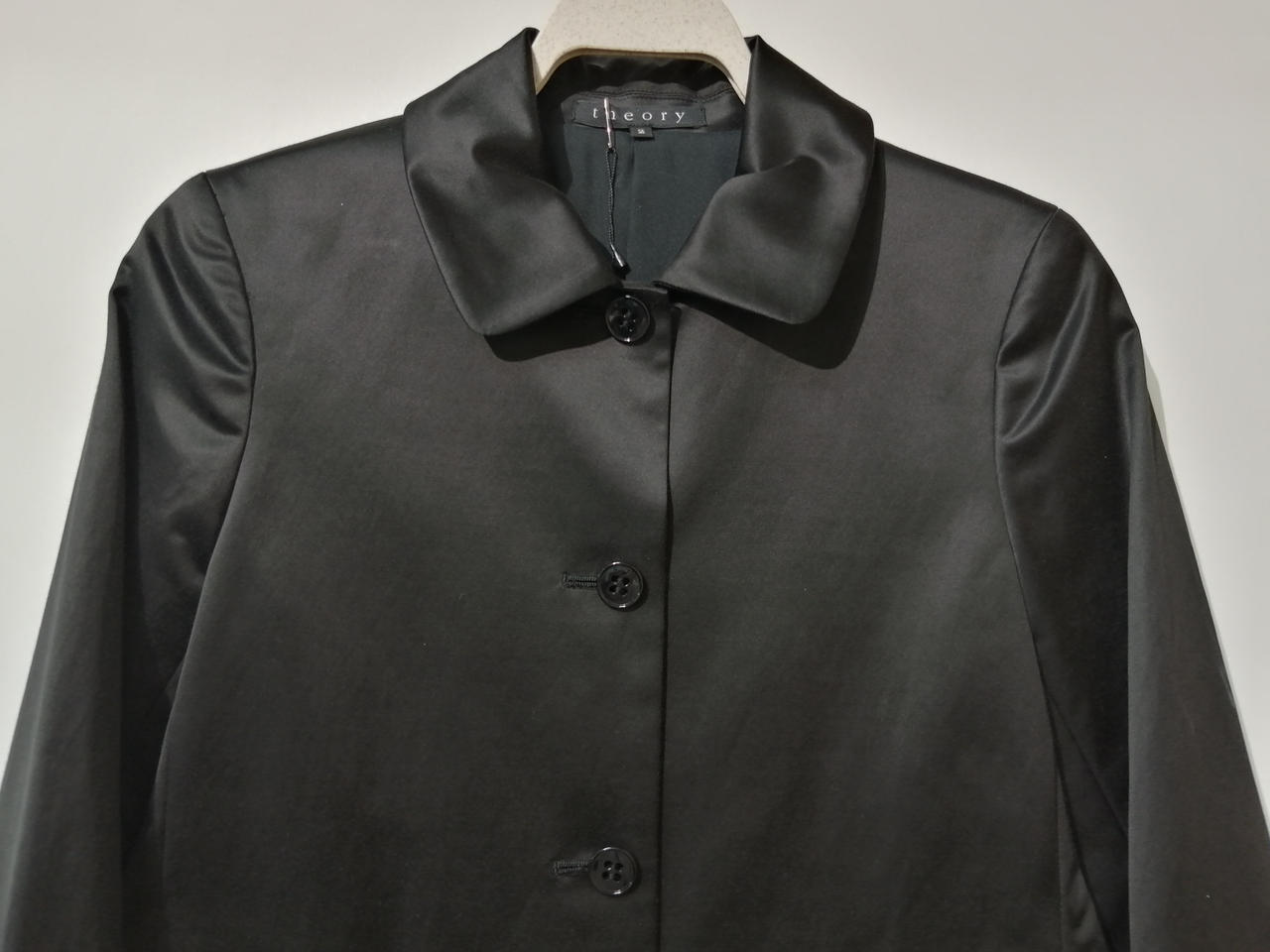 Theory ブラックノーカラージャケットサイズ0 theory 「theory 」 ノーカラージャケット 0 ブラック レディース