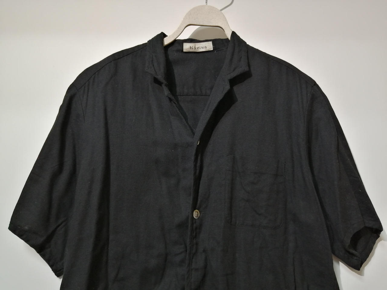 Y's ワイズ　オープンカラー OLD モード ポリエステル シャツ 90's ORVIS プルオーバーシャツジャケット “USA製
