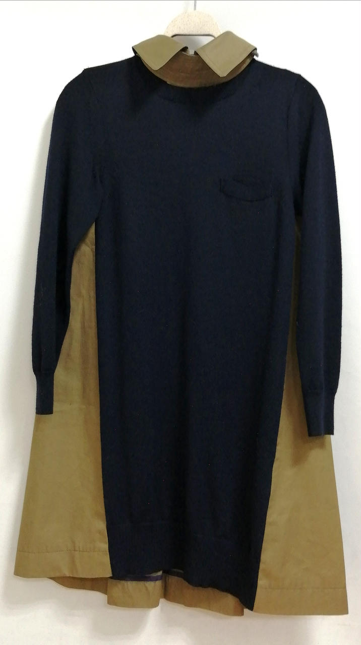 SACAI|ニットドッキングシャツワンピース|HARDOFFオフモール