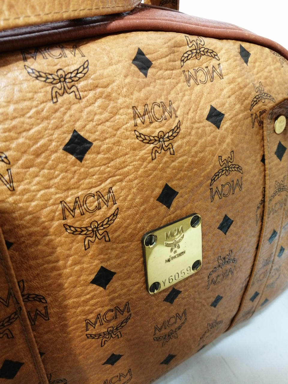 エムシーエム(MCM)|ヴィセトス柄ボストンバッグ|HARDOFFオフモール