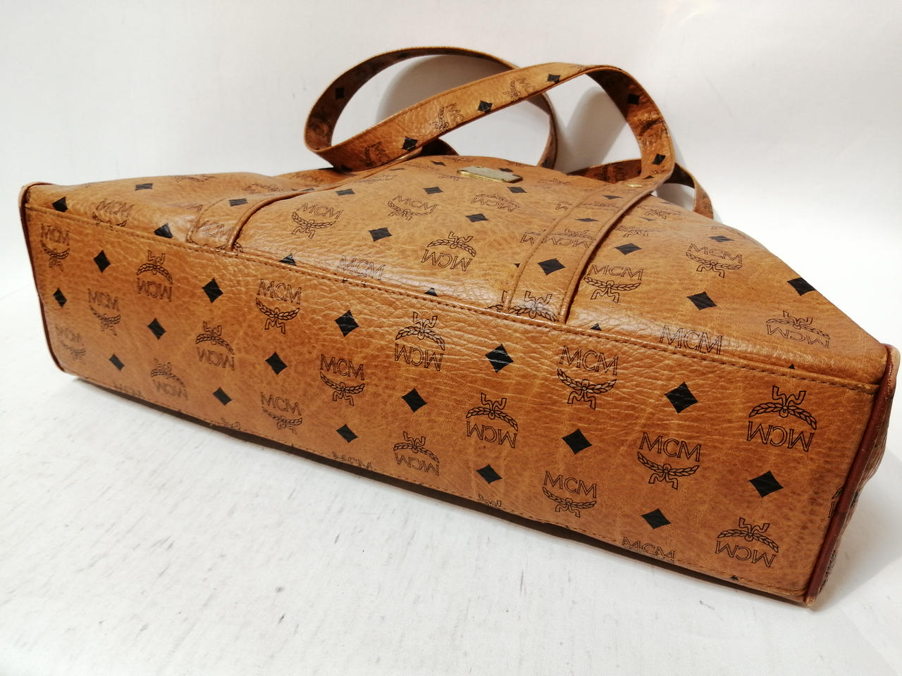 【極レア】MCM ヴィセトス ボストンバッグ PVC 大容量 旅行 出張 総柄 エムシーエム(MCM)|ヴィセトス柄ボストンバッグ|HARDOFFオフモール