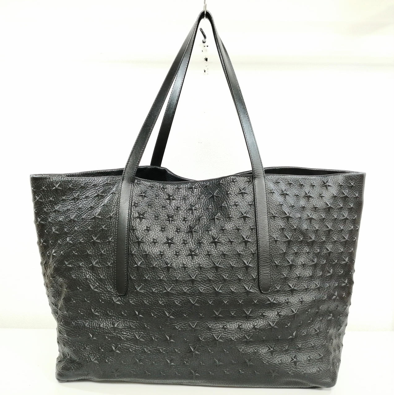 【新品同様】ジミーチュウ  サラ スターエンボス  トートバッグ 肩掛け Jimmy Choo】【MINI SARA】ジミーチュウ『ミニサラ スター