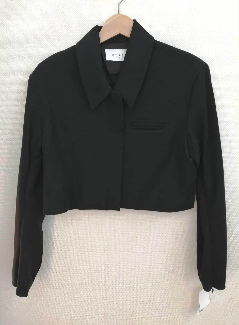ETRETOKYOスリットスリーブショートブルゾン ETRE TOKYO - スリットスリーブショートブルゾン - BLACK