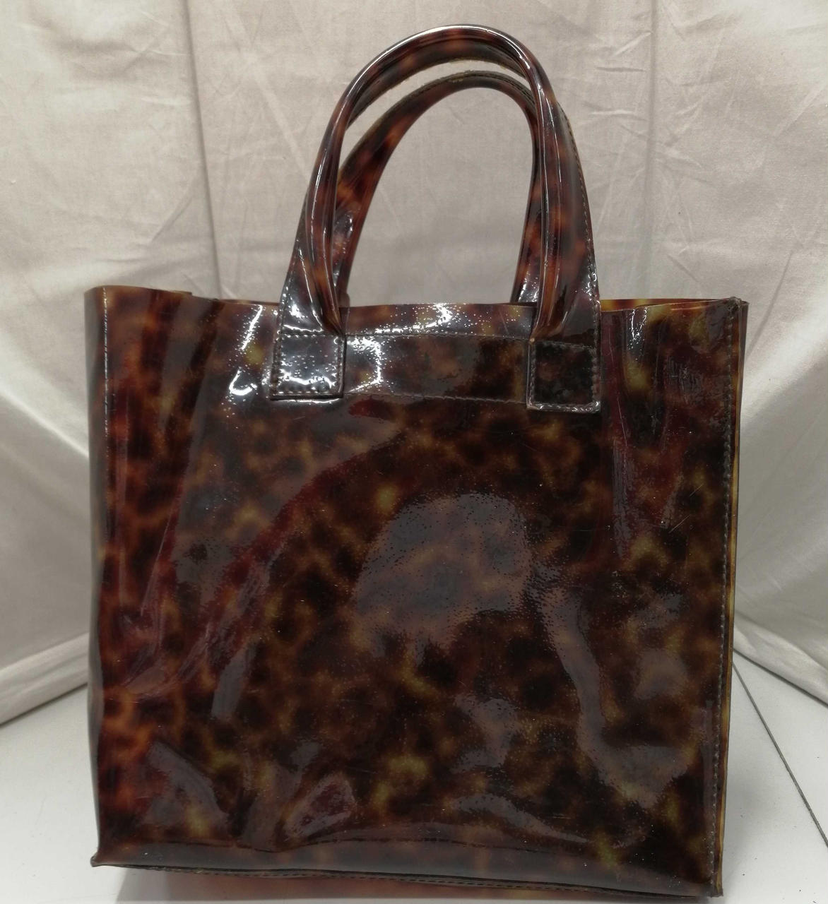 【極美品】FURLA レオパード ハラコ×レザー 2WAYバッグ 未使用級】FURLA フルラ トートバッグ レザー ハラコ2way