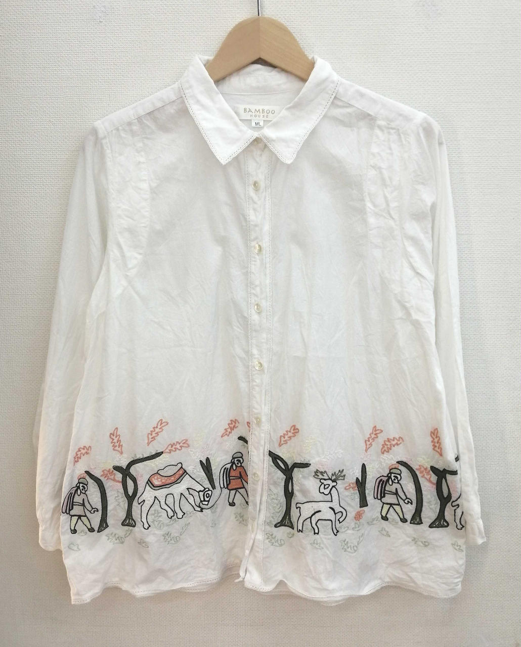 Marno 刺繍シャツ　美品 Hatsunex × MERI MAENO オーバーサイズ刺繍シャツ（アシッド