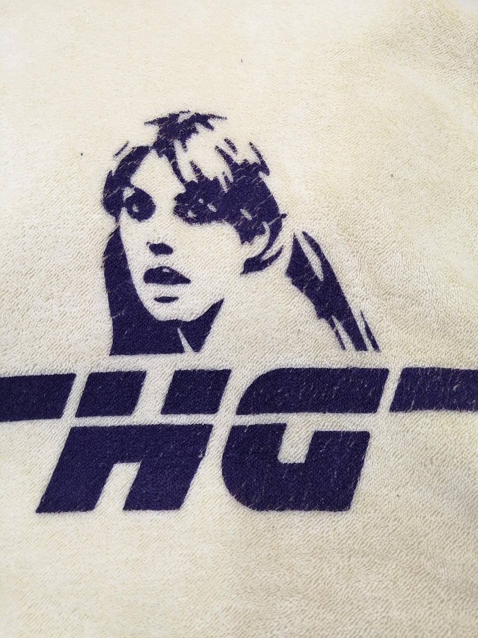 ロゴ印刷ひび割れあり