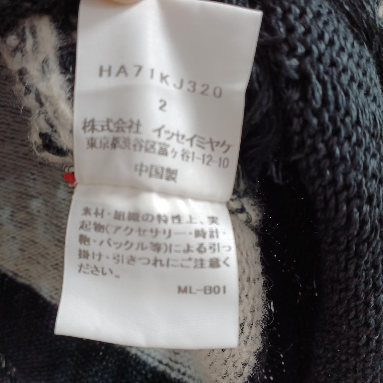 ISSEY MIYAKE HAAT|フリンジボーダーニットプルオーバー|【ハードオフ