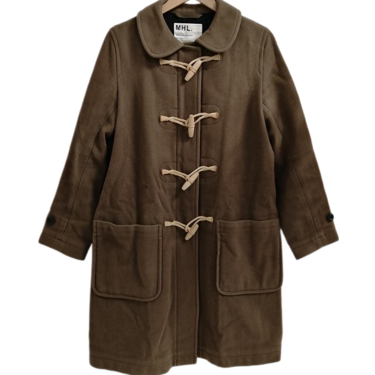 極美品】MHL. ダッフルコート フード フェーデッドオリーブ S