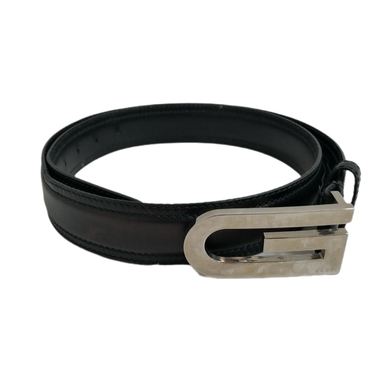 GUCCI グッチ ロゴ レザー ベルト ブラック グッチ(GUCCI)|ロゴレザーベルト|HARDOFFオフモール(オフモ