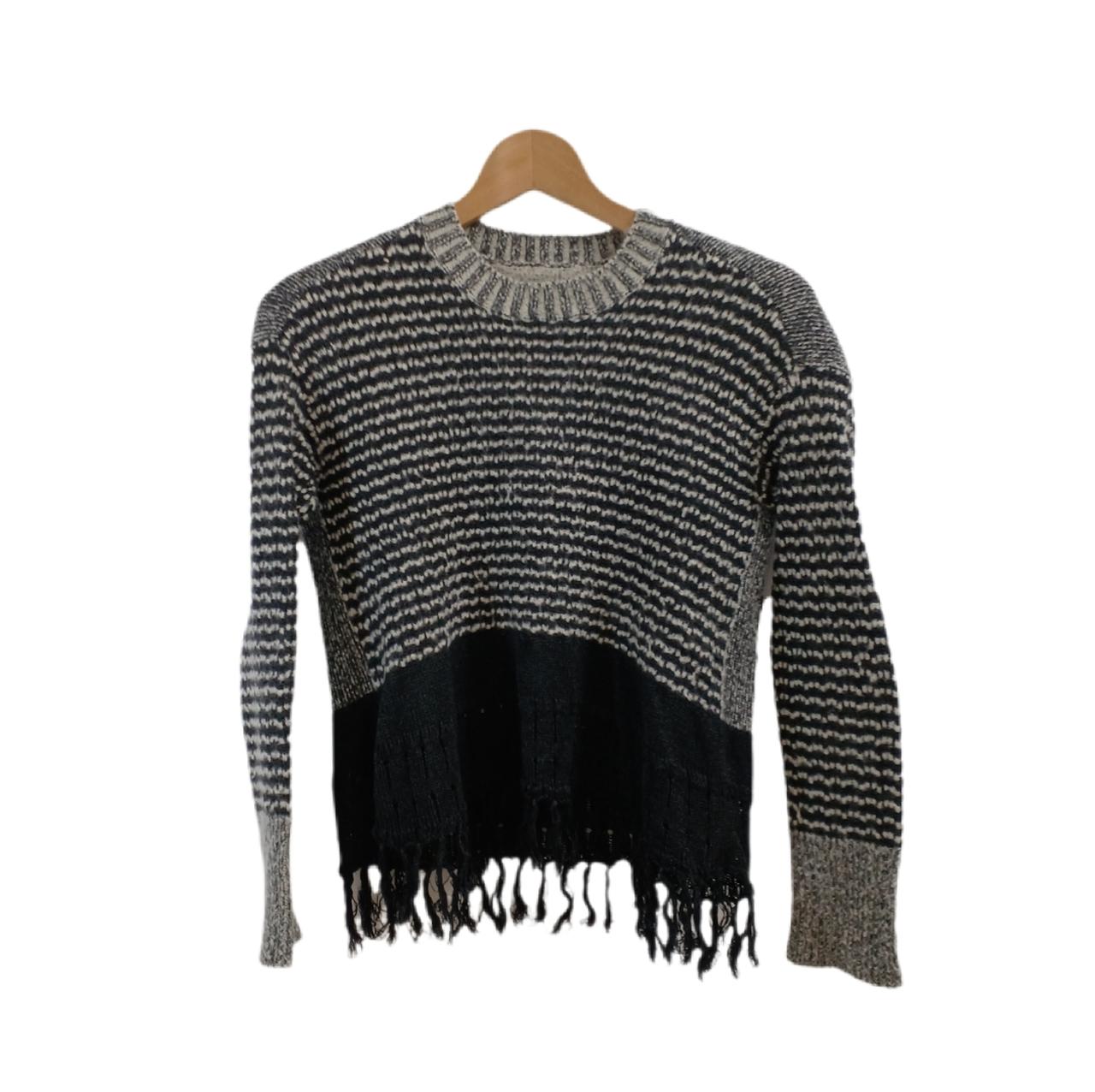 ISSEY MIYAKE HAAT|フリンジボーダーニットプルオーバー|【ハードオフ
