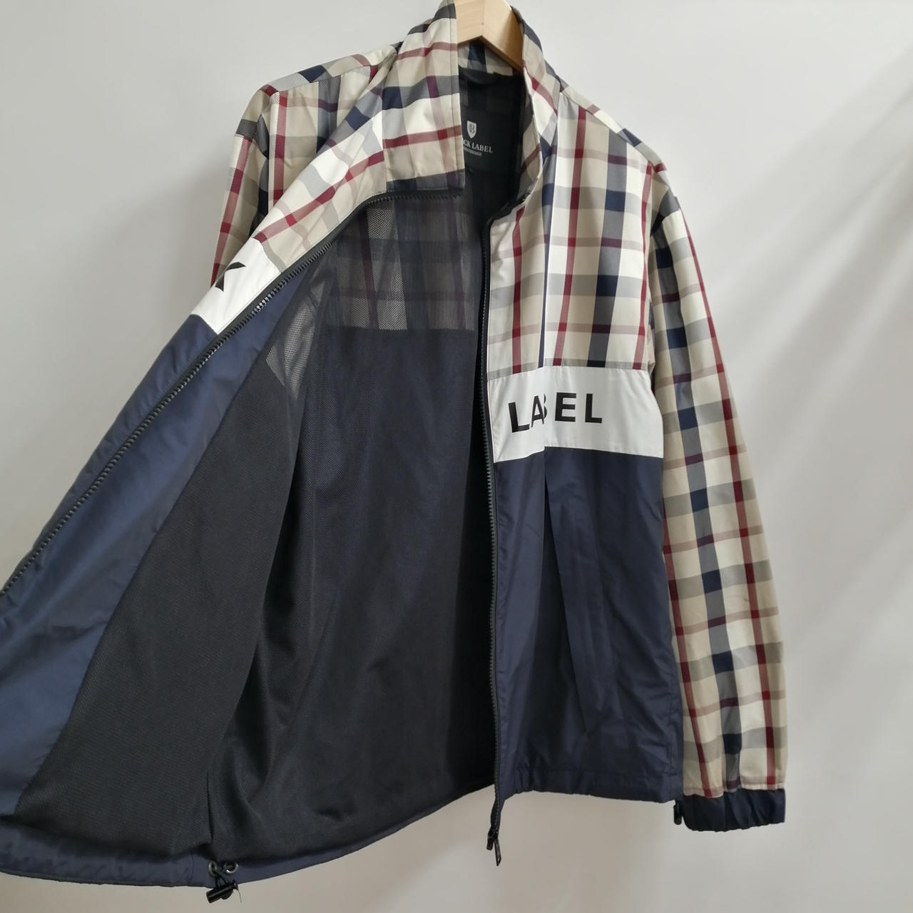 BLACK LABEL CRESTBRIDGE|ロゴラインチェック切替ジャケット