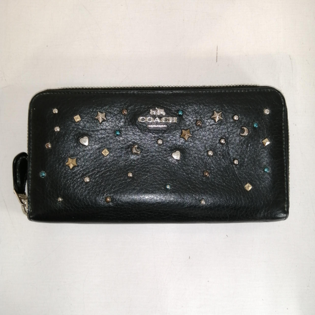 スタッズ付き黒長財布 コーチ(COACH)|COACH スタッズ長財布|HARDOFFオフモール（オフモ