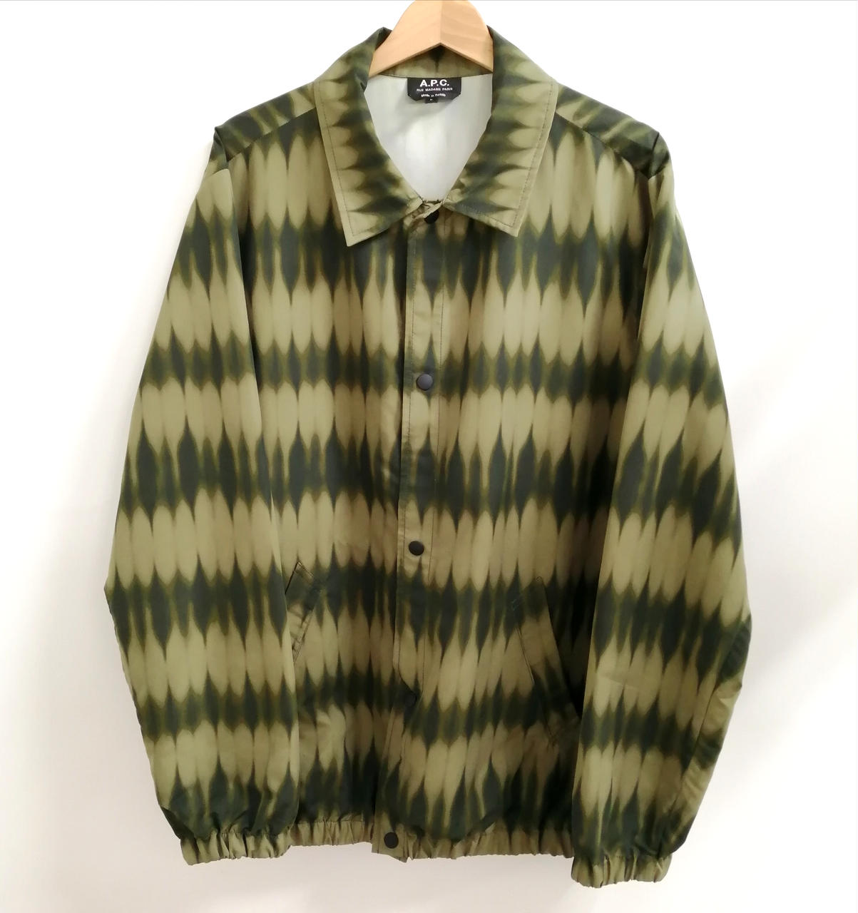 A.P.C コーチジャケット 美品 A.P.C. コーチジャケット Lサイズ 黒 アーペーセー apc