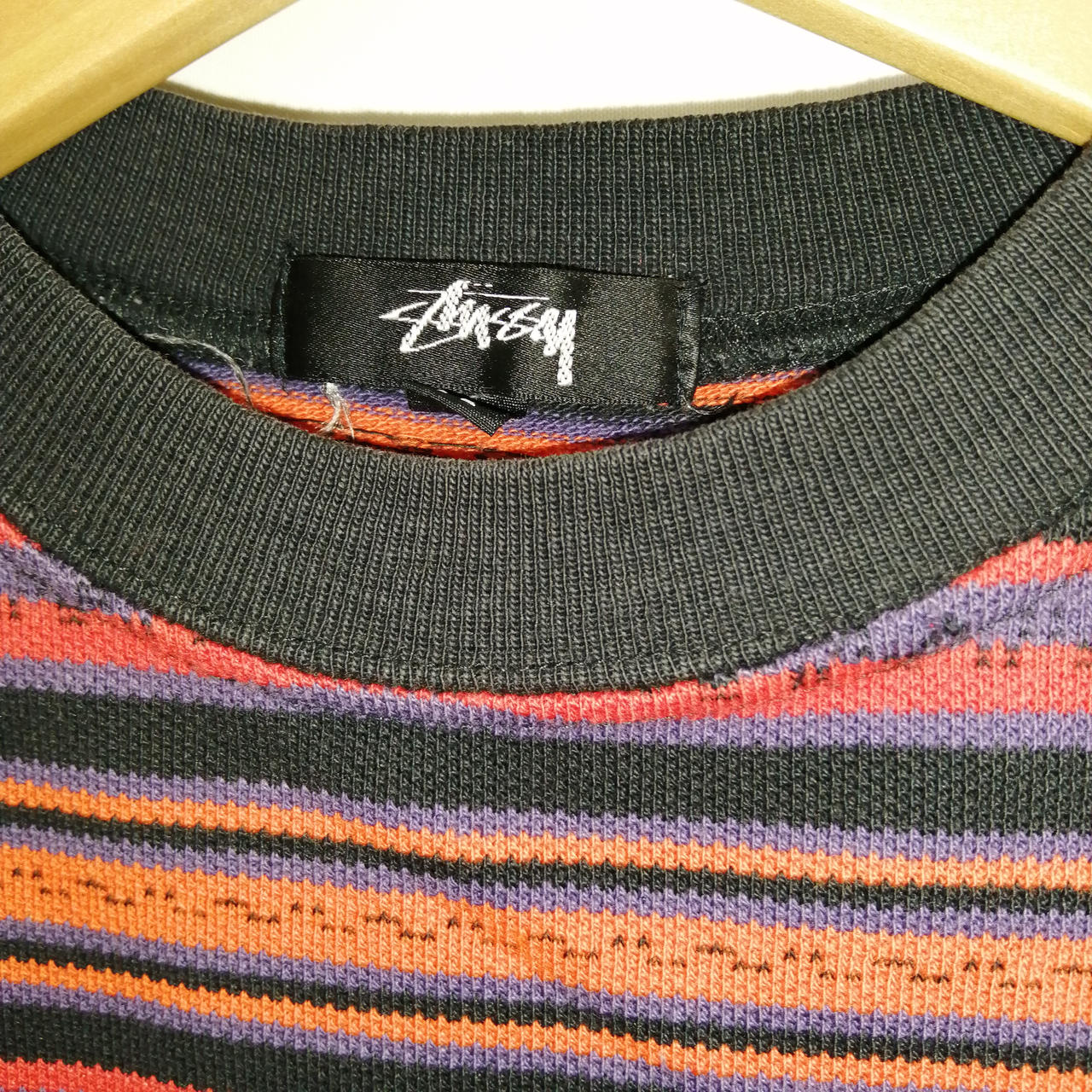 美品 old stussy ボーダー ストライプ ビーニー ウール ファー 美品 old stussy ボーダー ストライプ ビーニー ウール ファー