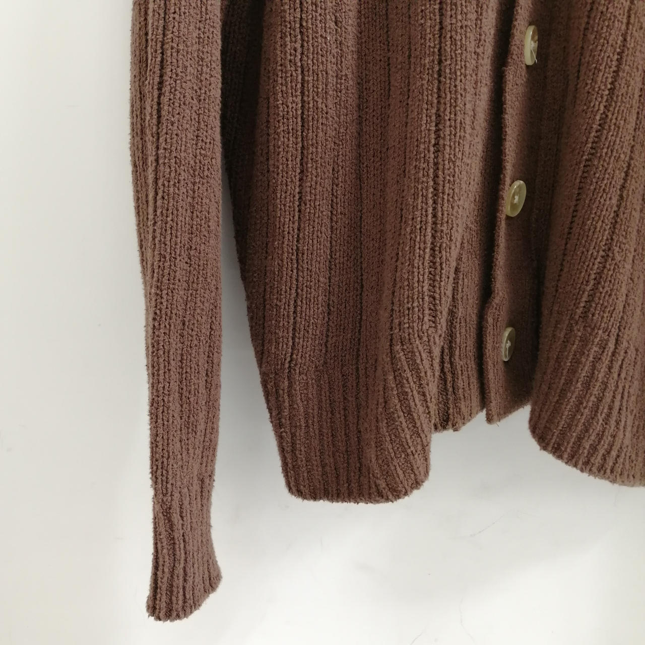 SATUR ニットカーディガン MUSINSA公式 | SATUR Faro oversized boucle cardigan burgundy red