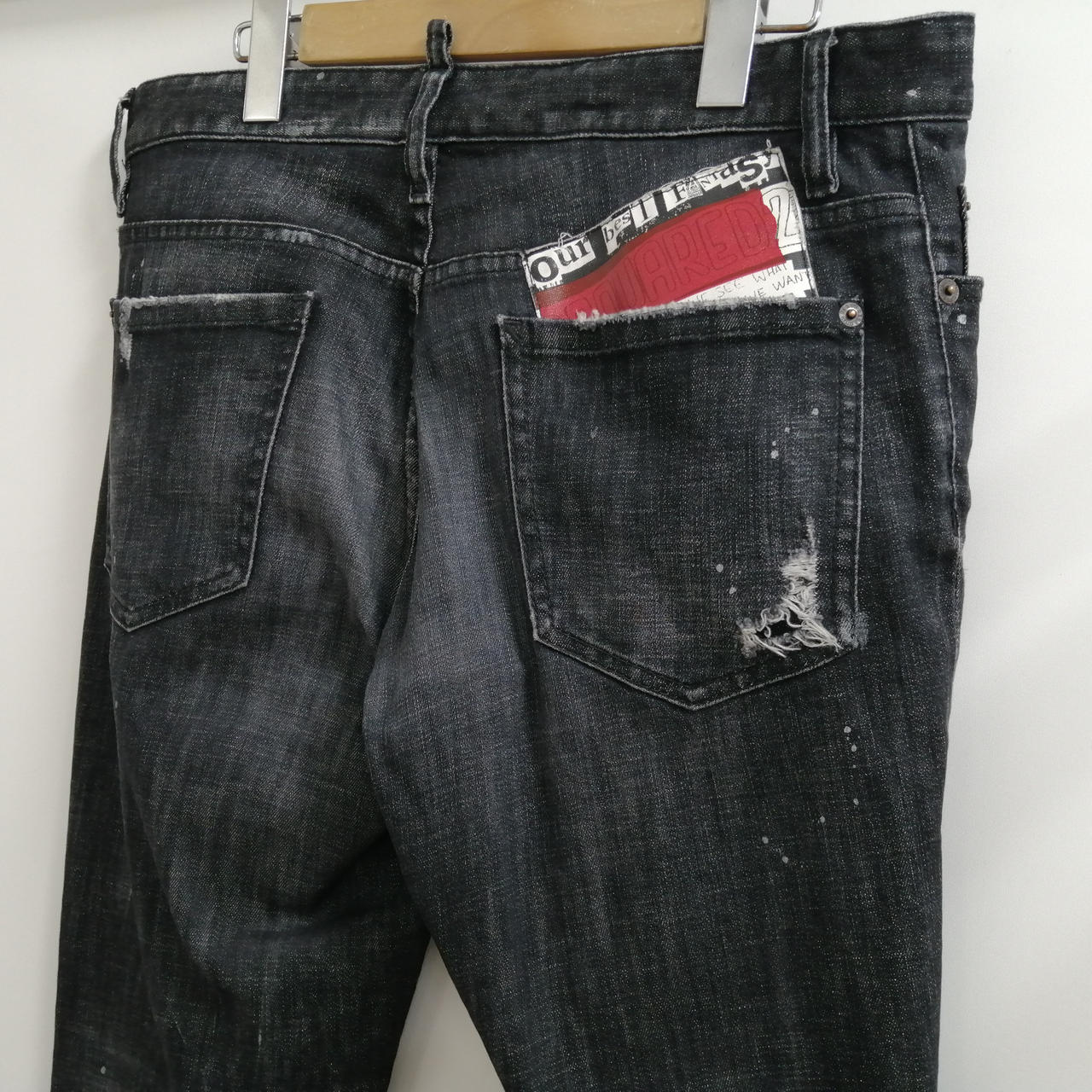 DSQUARED2 スキニーフィットデニム ダメージ加工 48 DSQUARED2 ダメージ加工 スキニーフィットデニム 48