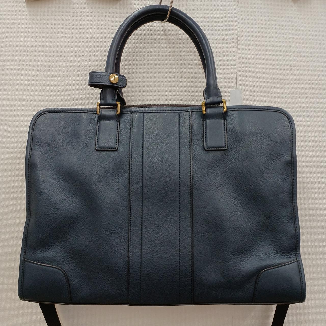 【美品】定価11万　コーチ　COACH ビジネス　バッグ　レザー　ネイビー コーチ(COACH)|ビジネスバッグ|HARDOFFオフモール（オフモ