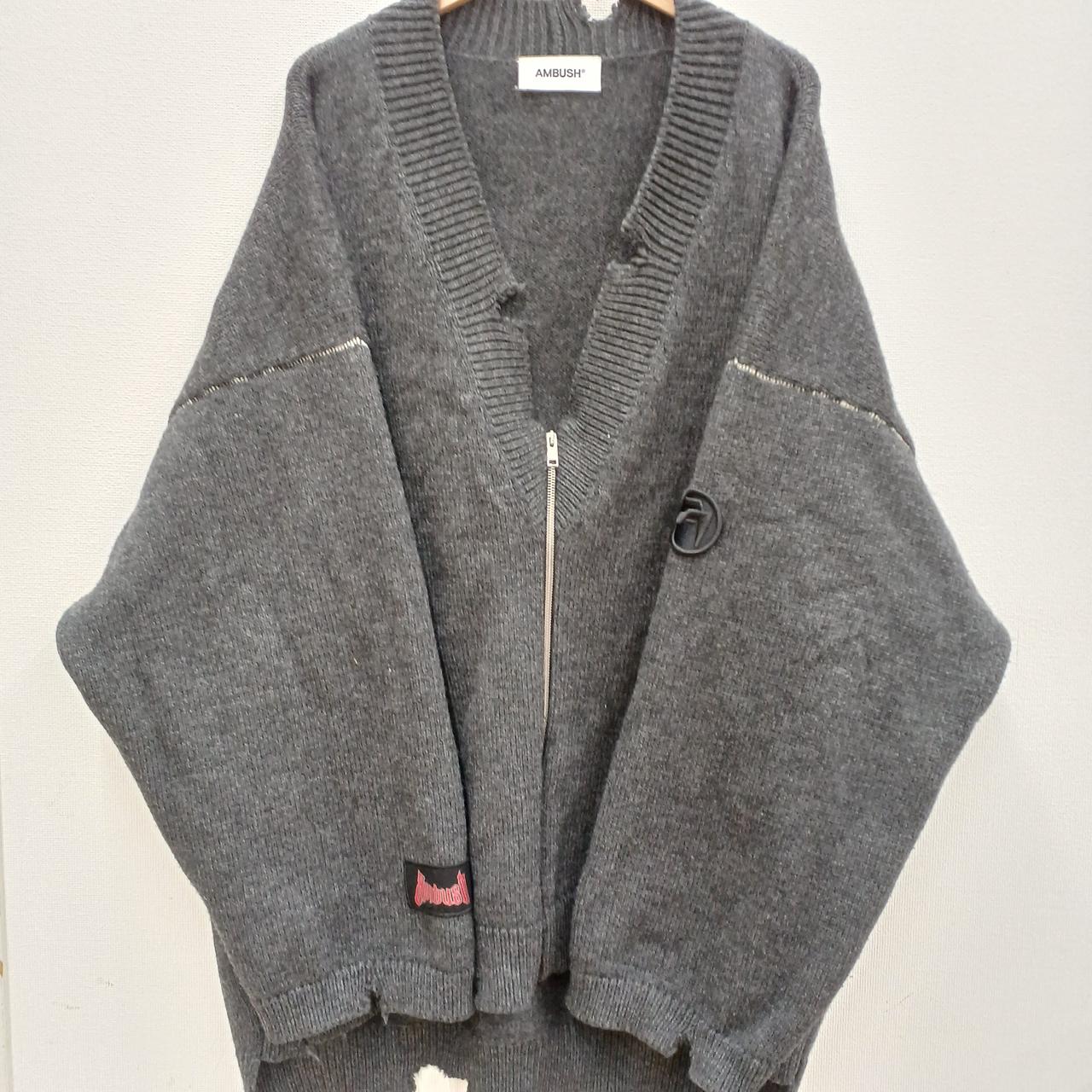 AMBUSH / FELTED KNIT ZIP CARDIGAN/カーディガン(厚手)/M-L/ウール/NVY/紺 アンブッシュ(AMBUSH)|FELTED KNIT ZIP CARDIGAN|HARDOFFオフモール