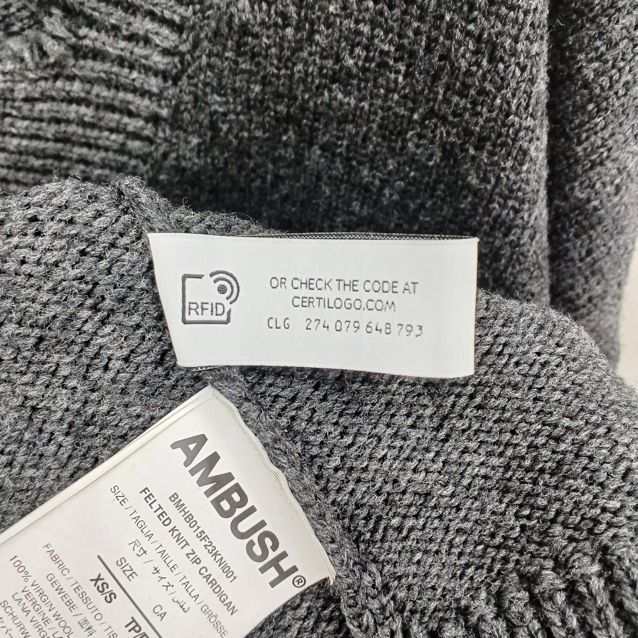 アンブッシュ(AMBUSH)|FELTED KNIT ZIP CARDIGAN|HARDOFFオフモール