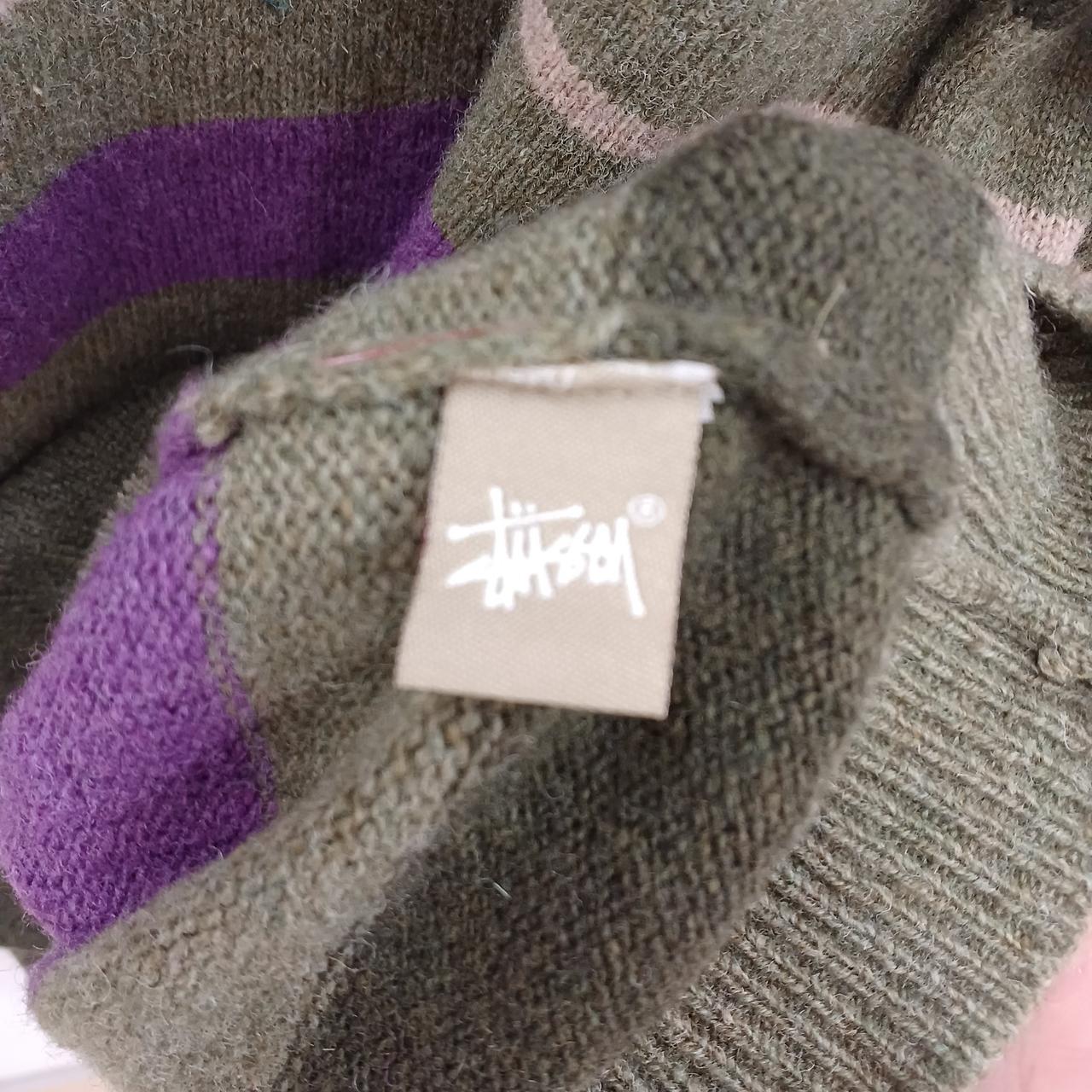 Stussy ボーダーニット STUSSY - STUSSY ステューシー ニット・セーター S ベージュx茶