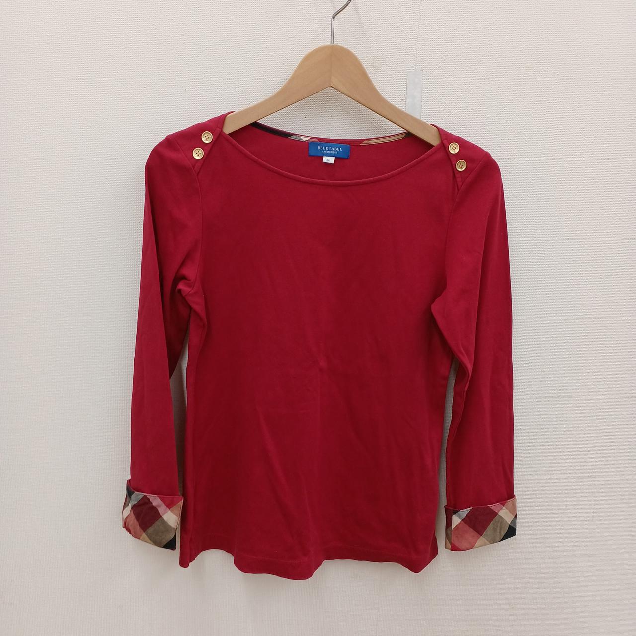 【美品】BLUE LABEL CRESTBRIDGE リブ カットソー M｜カットソー・Tシャツ｜BLUE LABEL CRESTBRIDGE(ブルー