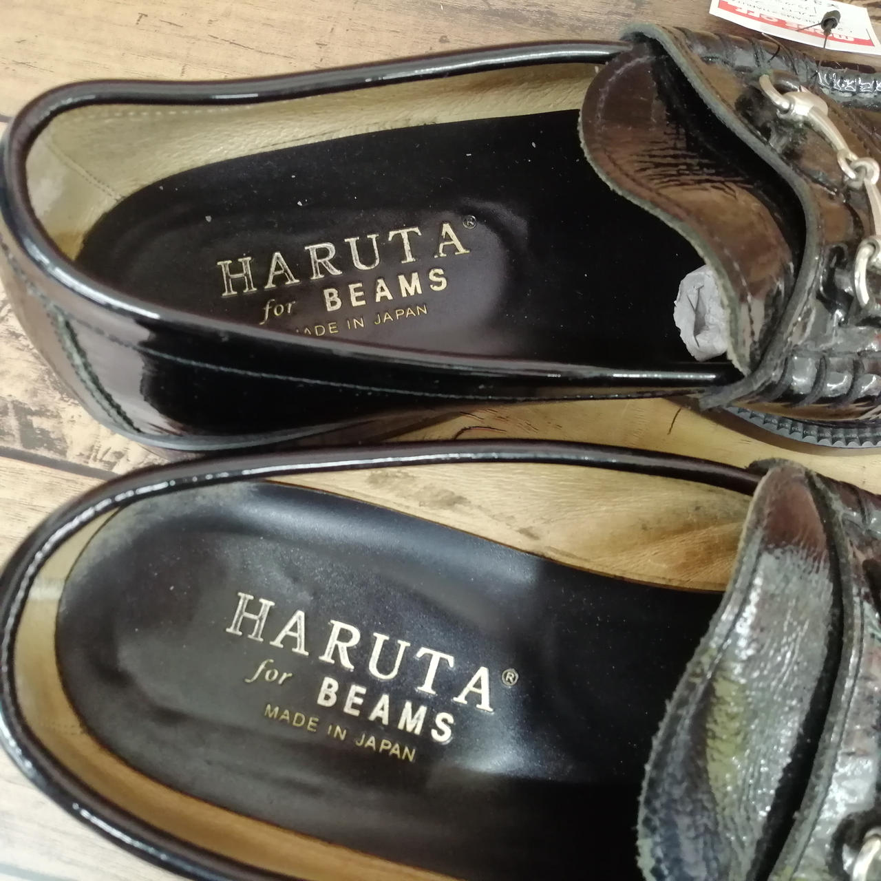 Beams Haruta エナメルローファー Hardoffオフモール 1040100000028340