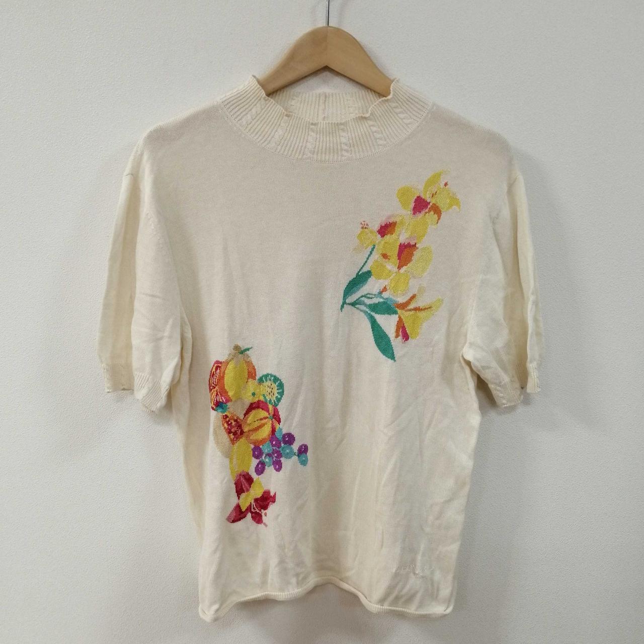 LEONARD - レオナールスポーツ LEONARD SPORT ニット LEONARD SPORT 花柄刺繍 セーター Lサイズ