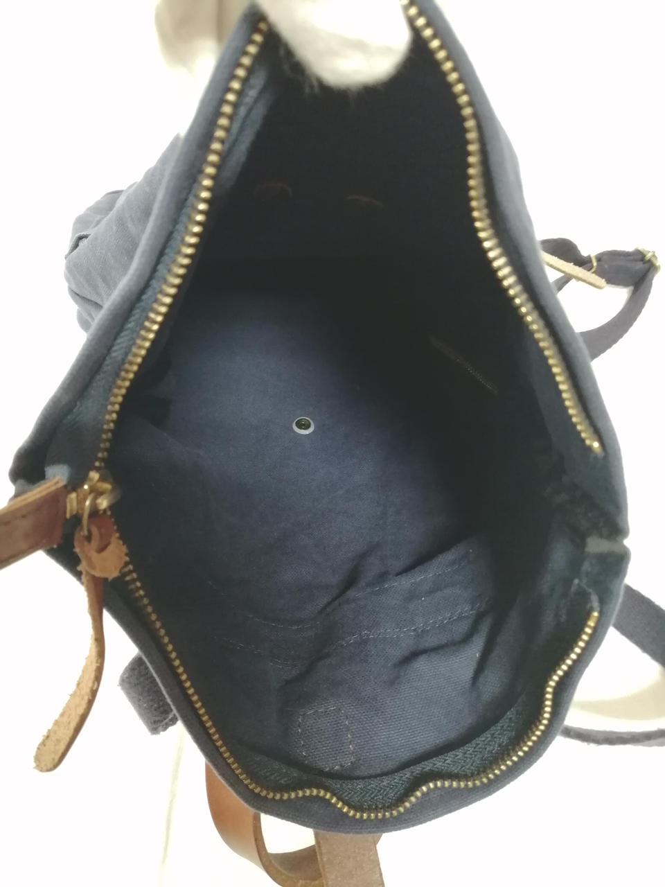 【白帆鎌倉】KHリュック 倉敷帆布 リュック 帆布 革 レディース 日本製 小さめ シンプル