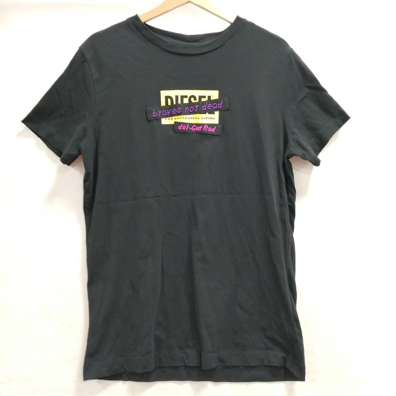 DIESEL ロゴプリント Tシャツ 黒 ディーゼル(DIESEL)|ロゴプリントTシャツ|HARDOFFオフモール