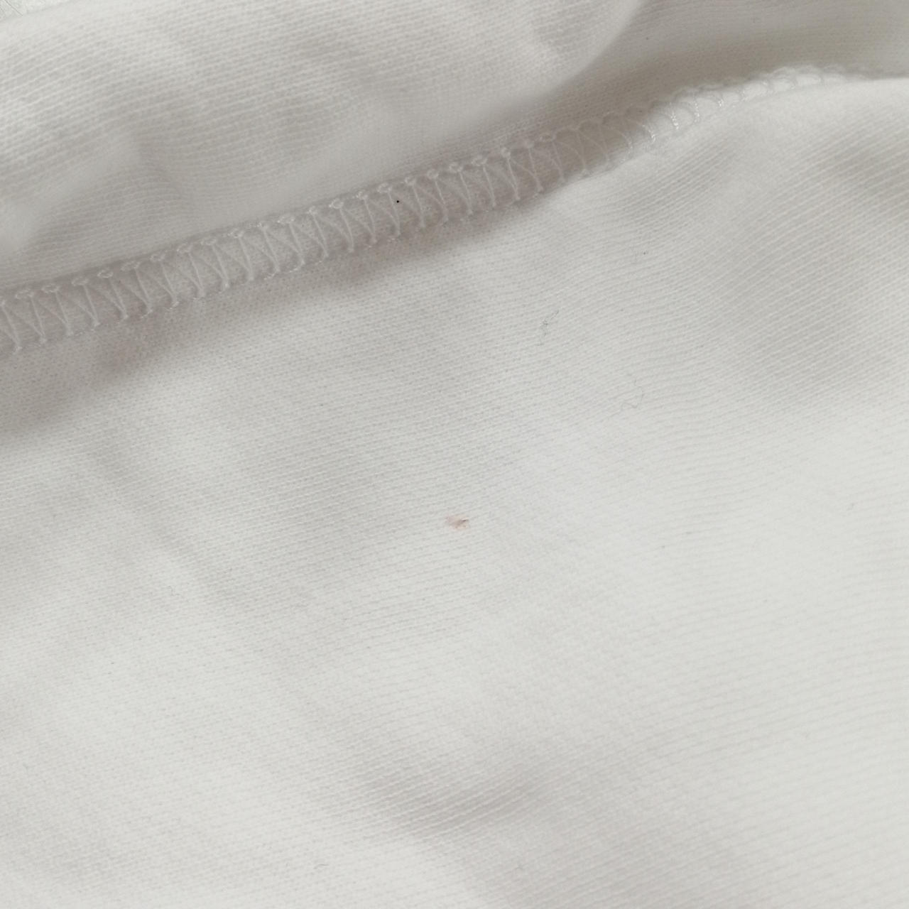 フード内側に小さな汚れ