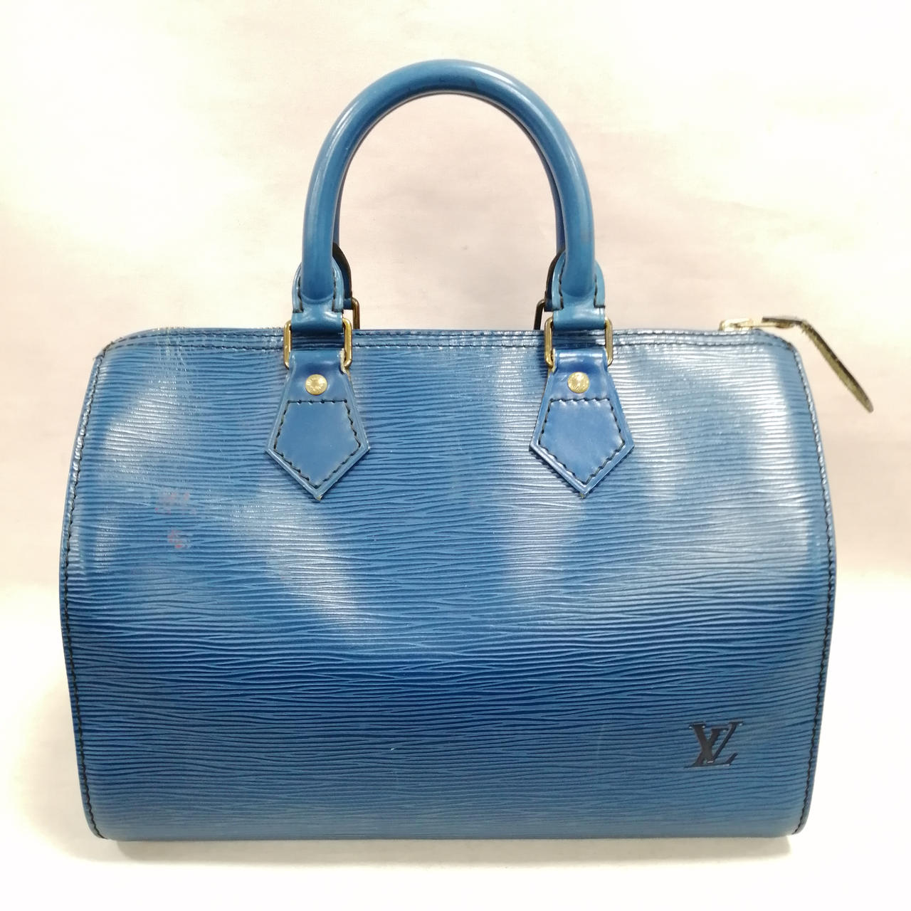 岸170美品 Louis Vuitton エピ 25 スピーディ M43015 買取価格】ルイヴィトンの青エピ スピーディ25！M43015ボストン