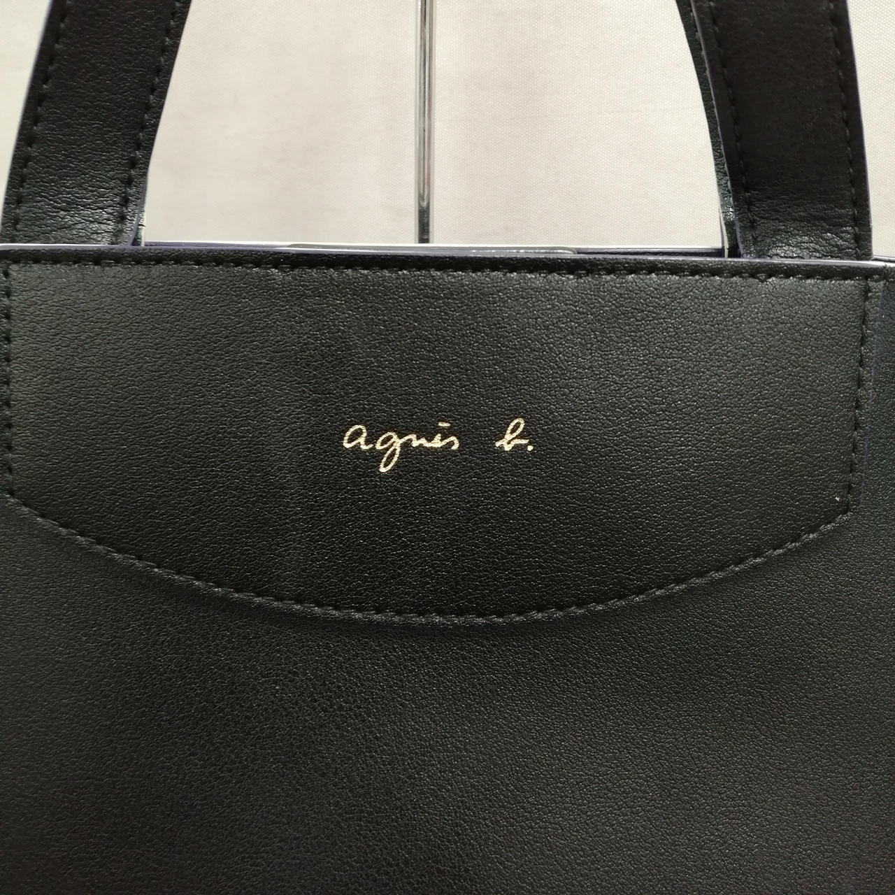 美品　agnes b. アニエスベー ショルダーバッグ 2way ブラック agnes b アニエスベー バッグ ショルダーバッグ ブラック 2way